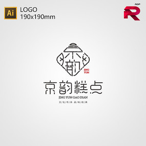 中式糕點(diǎn)LOGO設(shè)計 融合傳統(tǒng)與現(xiàn)代的味覺符號